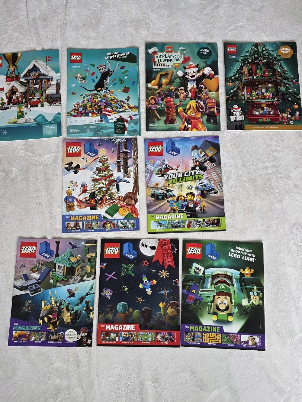 LEGO Life Magazines And Gift Catalogues. Lot Of 9